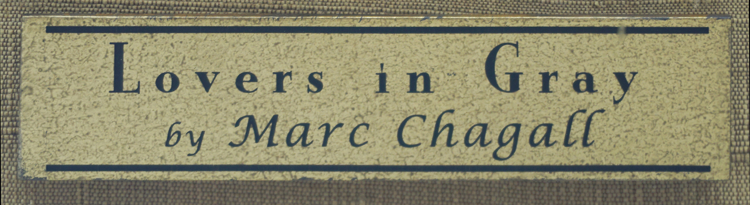 Marc Chagall | Lovers in Gray | Lithograph